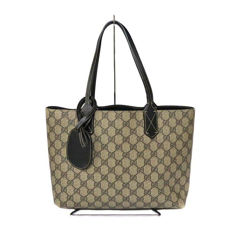 楽天市場】グッチ Gucci 372613 リバーシブルトート【中古】 : 質屋 