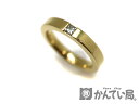 HARRY WINSTON【ハリーウィンストン】 マリッジリング　1Pダイヤ　K18YG Au750表記　金　ゴールド　ダイヤモンド　約8…