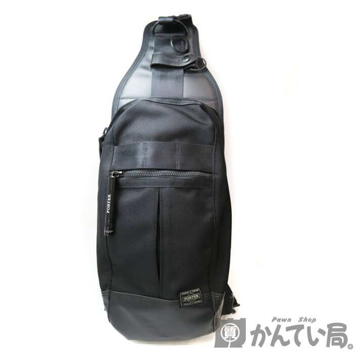 PORTER ボディバッグ 黒 難あり 中古品 ポーター メンズ ブラック 吉田 