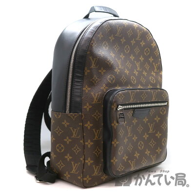 LOUISVUITTON【ルイヴィトン】ジョッシュモノグラムマカサーキャンバスM41530ブラウン×ブラック系レザーバックパックリュックLVメンズUSED-6【中古】A2002323質屋かんてい局茜部店