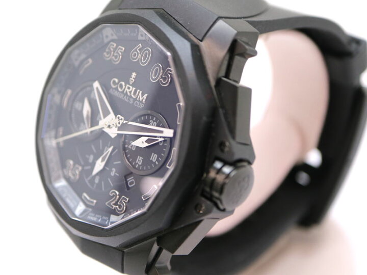 楽天市場】CORUM【コルム】 01.0045 アドミラルズカップ ブラックハル  