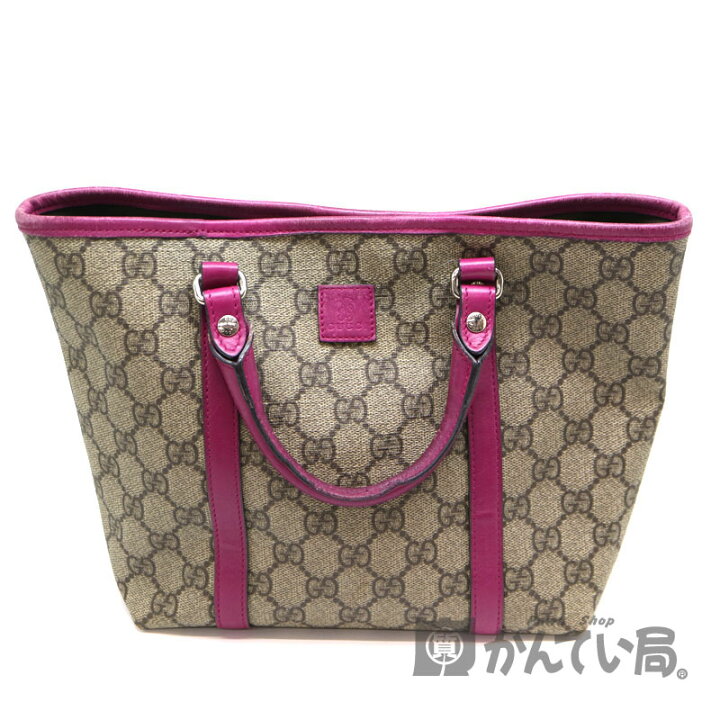 楽天市場】GUCCI 【グッチ】297557 トートバッグ レザー PVC ブラウン 