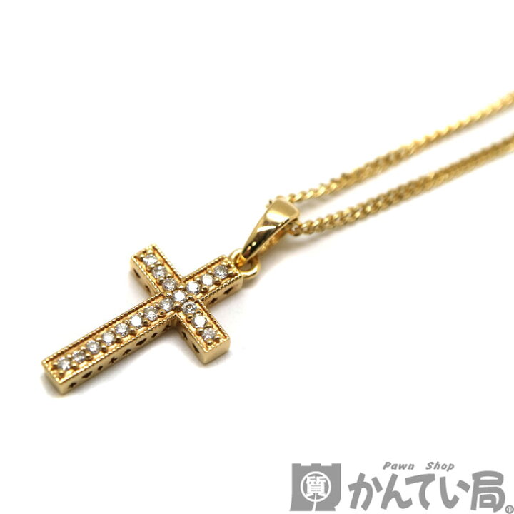 楽天市場】VALUABLE【バリアブル】 K18 クロスネックレス ダイヤモンド  