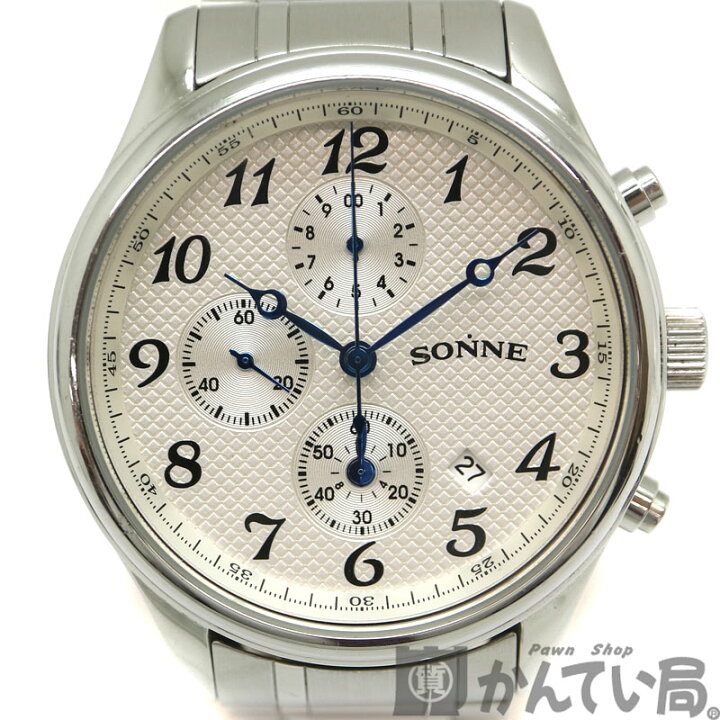 楽天市場】【値下げ】SONNE【ゾンネ】 クロノグラフ クォーツ クロノ 
