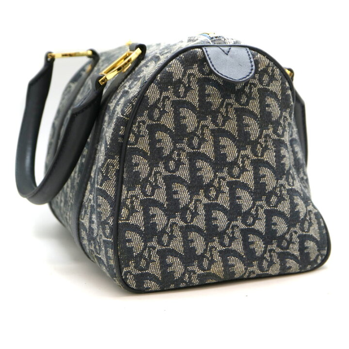 良品 Dior ディオール トロッター ミニボストン ハンドバッグ  