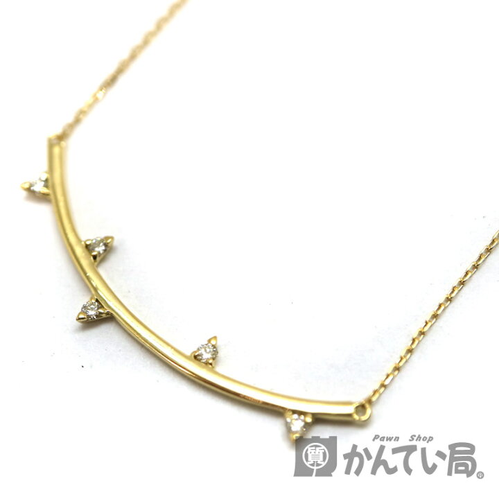 楽天市場】AHKAH【アーカー】D0.03ctエピヌユー ネックレス K18YG 金 