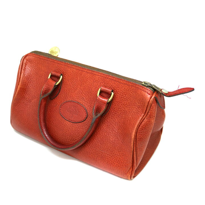 楽天市場】Mulberry【マルベリー】 ミニボストンバッグ レザー レッド 