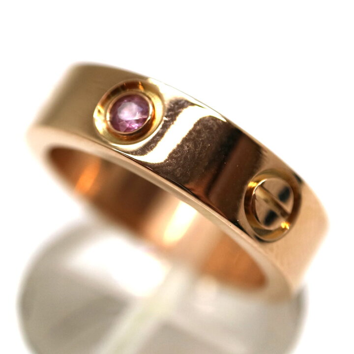 楽天市場】Cartier【カルティエ】ラブリング 1Pピンクサファイア K18PG 
