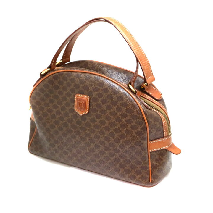 楽天市場】CELINE【セリーヌ】M95 マカダム柄 ハンドバッグ ブラウン系 