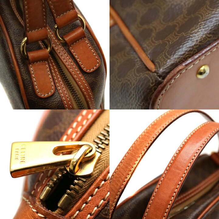 楽天市場】CELINE【セリーヌ】M95 マカダム柄 ハンドバッグ ブラウン系  