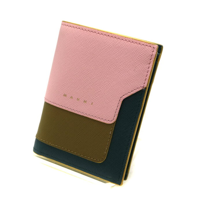 楽天市場】MARNI【マルニ】2つ折り財布 コンパクト財布 レディース  