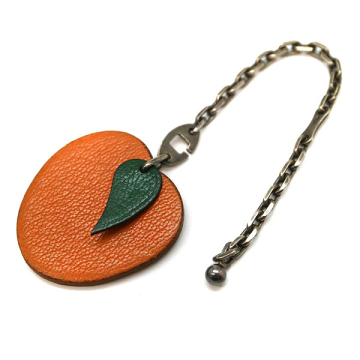 楽天市場】HERMES【エルメス】アップルチャーム キーホルダー オレンジ 