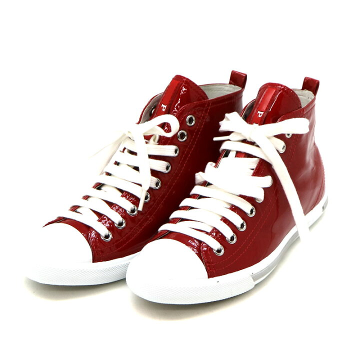 楽天市場】PRADA【プラダ】 3T5731 ハイカットスニーカー 35 約22.0cm 