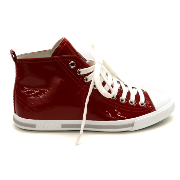 楽天市場】PRADA【プラダ】 3T5731 ハイカットスニーカー 35 約22.0cm 