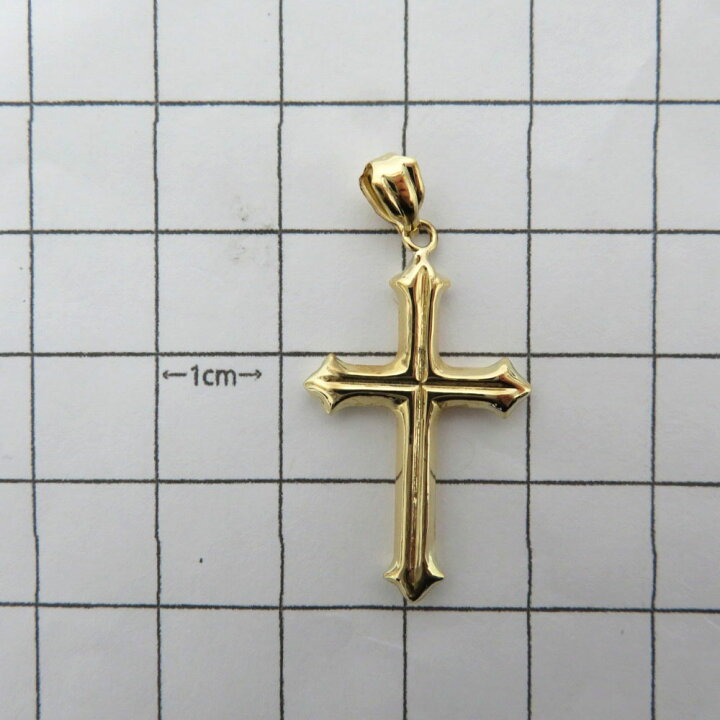 楽天市場】K18【18金】 クロストップ ペンダントトップ 1.0g 約3cm 