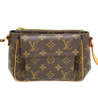 LOUISVUITTON【ルイ・ヴィトン】M51165ヴィバシテPMショルダーバッグレディースモノグラムキャンバスブラウン系USED-7【中古】A22-1520質屋かんてい局茜部店