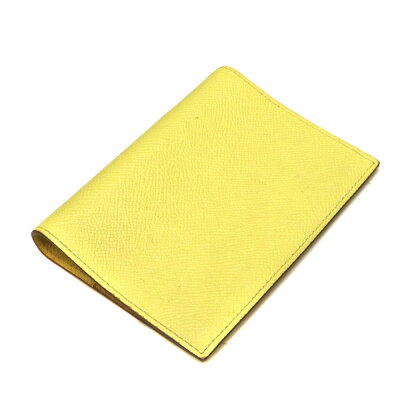 HERMES【エルメス】アジェンダPM手帳カバーレザー/革イエロー系/黄色系□R刻印ユニセックス【中古】USED-6質屋かんてい局茜部店A23-1711
