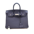 エルメス Hermes バーキン25 トゴ ブルーニュイ ネイビー系 【中古】