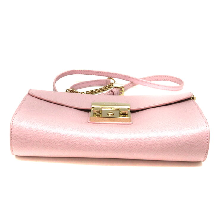 FURLA (フルラ) メトロポリス チェーンショルダーバッグ ピンク 