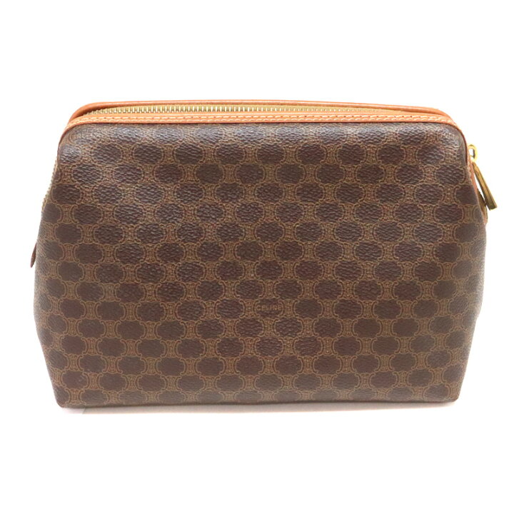 楽天市場】セリーヌ Celine MC98/2 ポーチ マカダム柄 ブラウン 【中古 