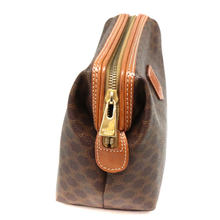 楽天市場】セリーヌ Celine MC98/2 ポーチ マカダム柄 ブラウン 【中古 