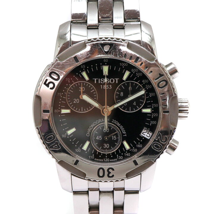 楽天市場】ティソ Tissot T362/462K PRS200 クロノダイバー ブラック 