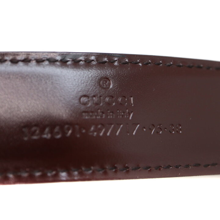 楽天市場】グッチ Gucci 124691 ベルト リバーシブル ブラック  