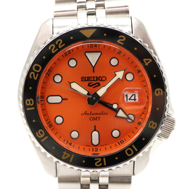 楽天市場】セイコー Seiko SSK005 4R34-00A0 セイコー5 オレンジ文字盤 