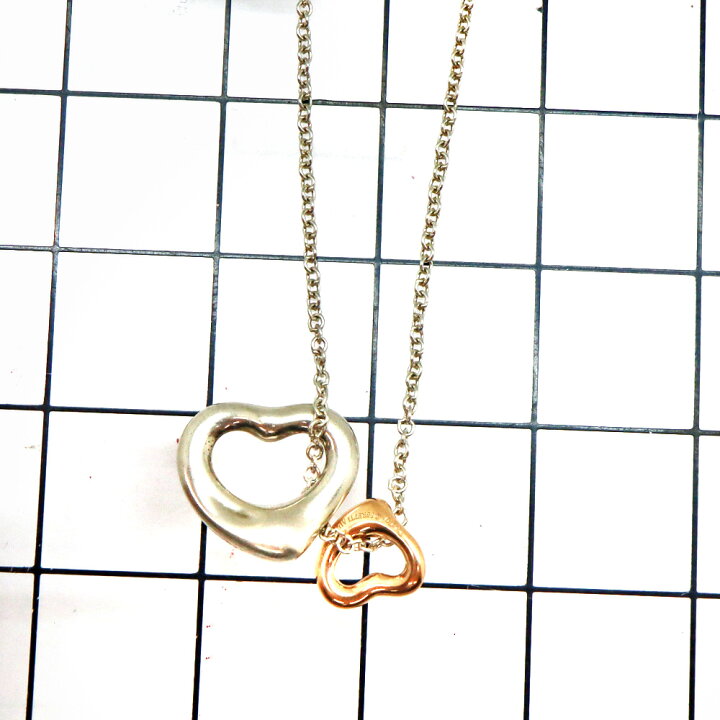 楽天市場】ティファニー Tiffany&Co. ダブルオープンハートネックレス 