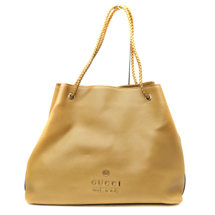 楽天市場】グッチ Gucci 380118 トートバッグ レザー ベージュ【中古 