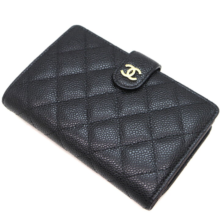 楽天市場】シャネル Chanel A48667 2つ折り財布 キャビアスキン レザー 