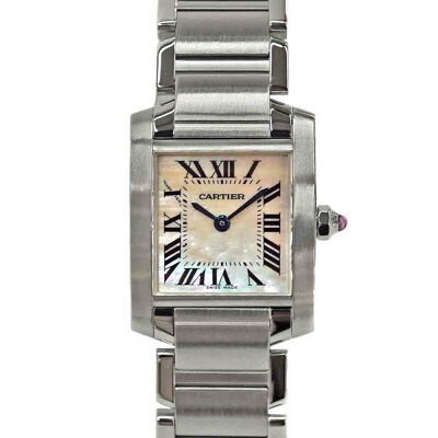 カルティエCartierW51007Q4タンクフランセーズSMシルバー【中古】