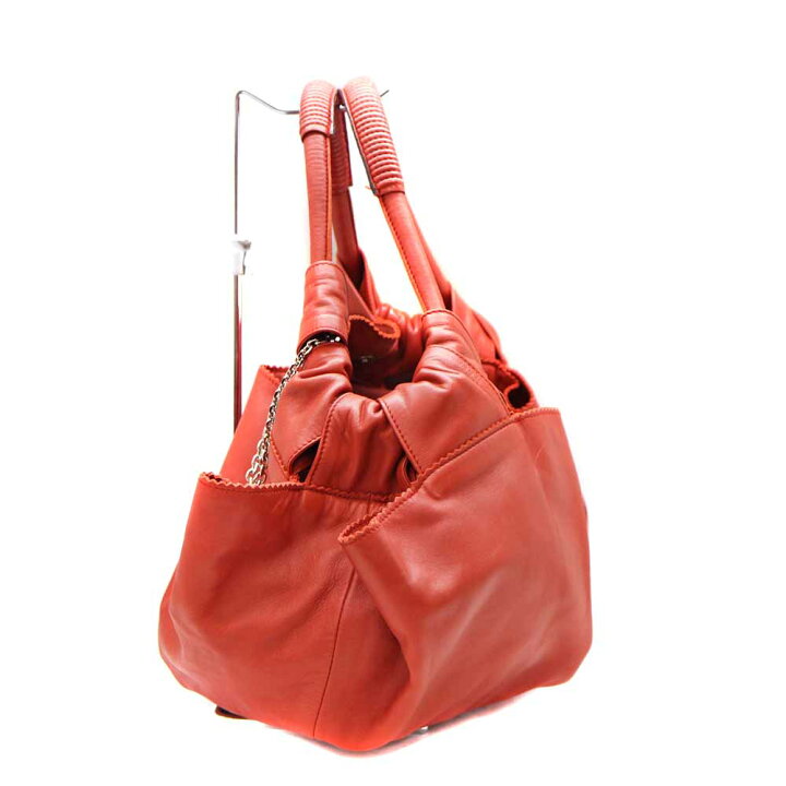 楽天市場】ロエベ Loewe ナッパアイレ ハンドバッグ レザー レッド  
