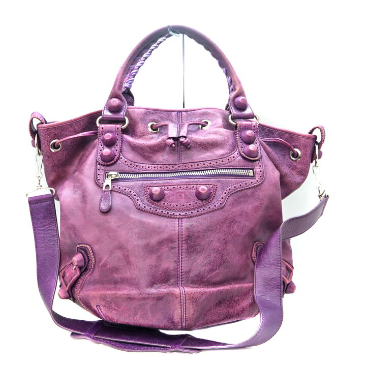 楽天市場】バレンシアガ Balenciaga 497717 ジャイアントポンポン 2WAY 