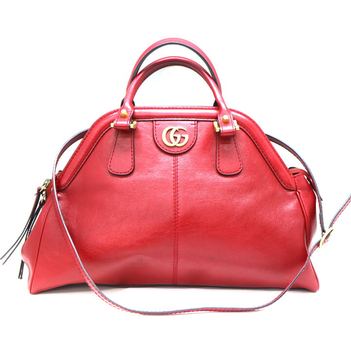 楽天市場】グッチ GUCCI 516459 リベル 2WAYバッグ レザー レッド  