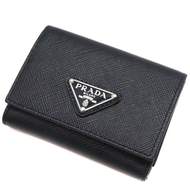 楽天市場】プラダ Prada 2MH042 サフィアーノトライアングル財布 三