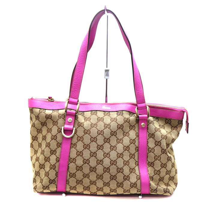楽天市場】グッチ GUCCI 141470 トートバッグ GGキャンバス レザー 
