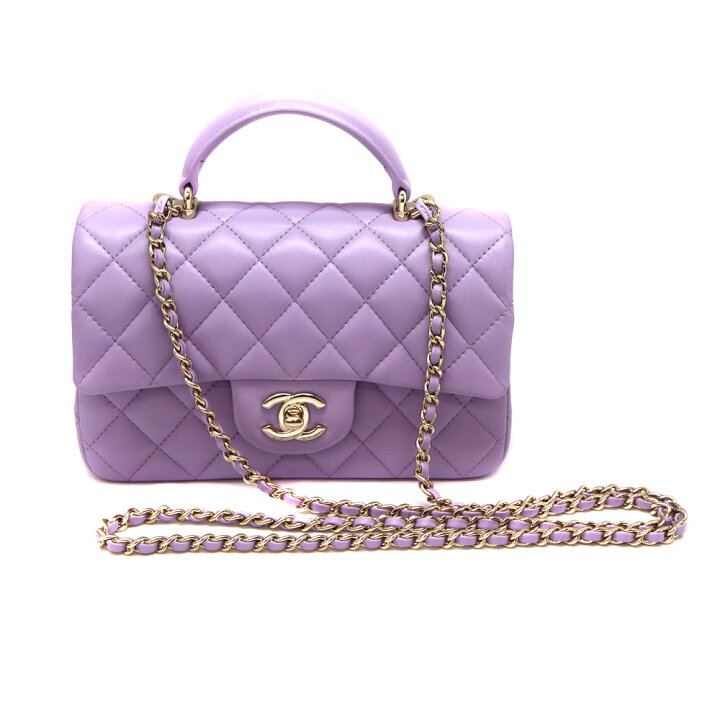 楽天市場】シャネル Chanel AS2431 トップハンドルミニフラップバッグ 