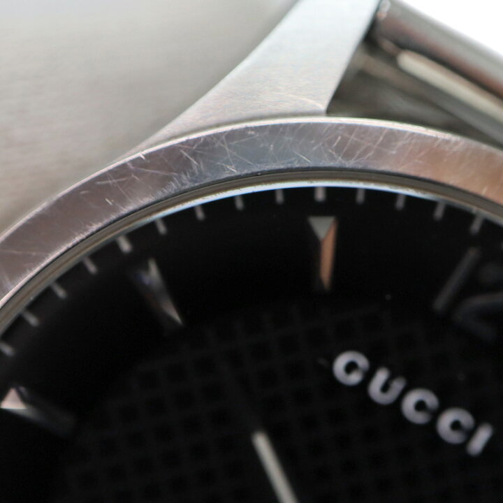 楽天市場】グッチ Gucci 126.3 Gタイムレス クォーツ ブラック文字盤 