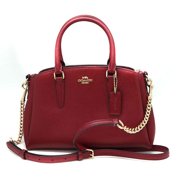 楽天市場】コーチ Coach F28977 2WAYバッグ ワインレッド レザー【中古 