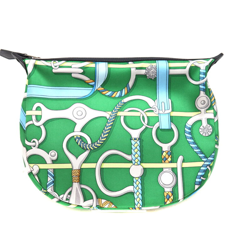 HERMES」 シュルソワ トゥー ゴー シルク ショルダーバッグ - ベージュ 