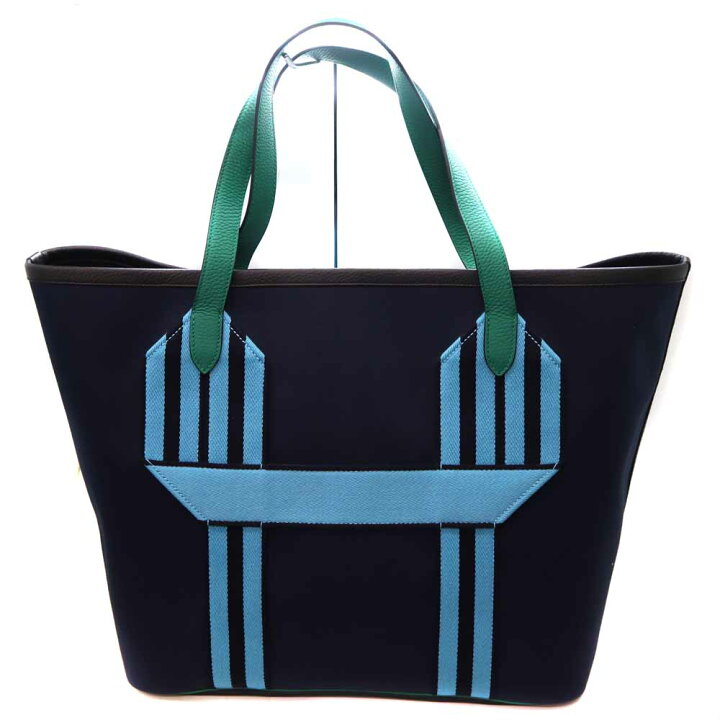 楽天市場】エルメス Hermes ピュールサングル トートバッグ ネイビー 