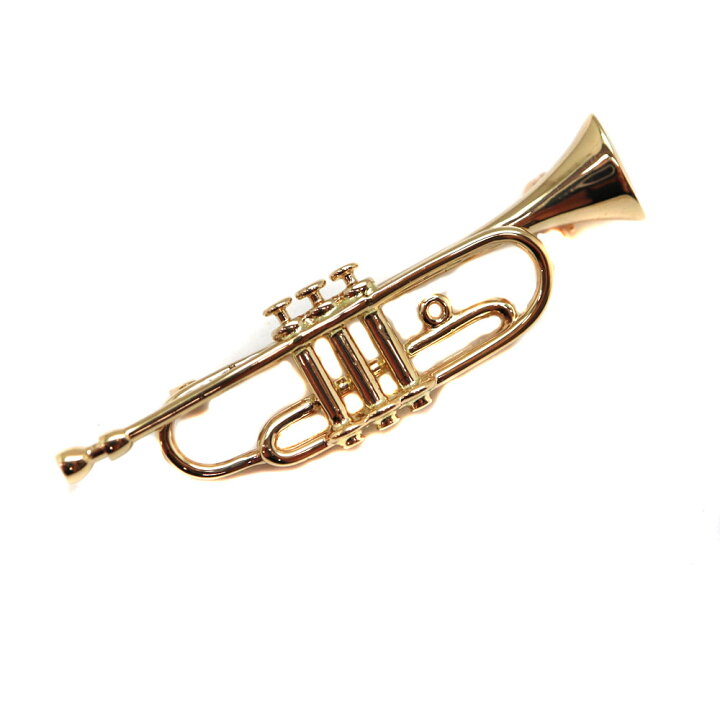 楽天市場】K18 18金 トランペット型ブローチ ブローチ 【中古】 : 質屋  