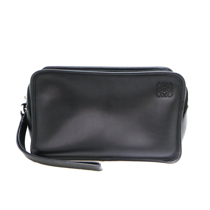 楽天市場】ロエベ Loewe セカンドバッグ レザー ブラック 【中古 
