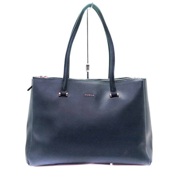 楽天市場】フルラ Furla トートバッグ ネイビー レザー【中古】 : 質屋 