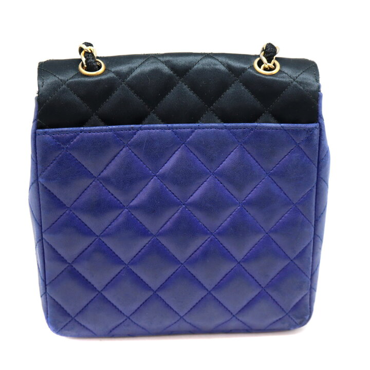 楽天市場】シャネル Chanel チェーンショルダーバッグ サテン レザー 