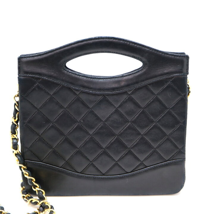 楽天市場】シャネル Chanel スクエアチェーンショルダーバッグ レザー 