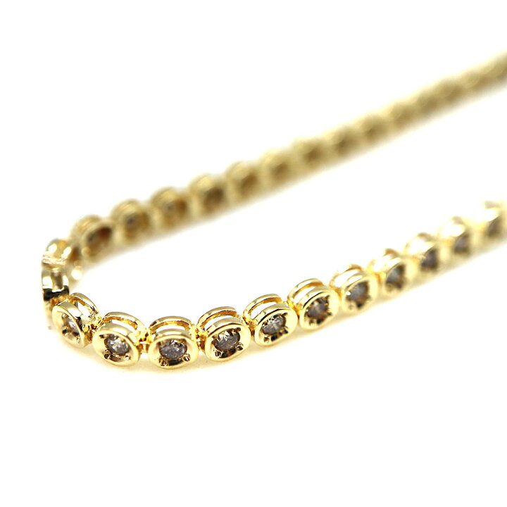 楽天市場】18金 K18 D1.00ct テニスブレスレット ダイヤモンド 【中古  