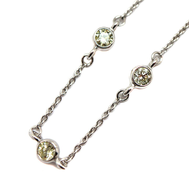 18金WG D0.50ctブレスレット 18金ホワイトゴールド ダイヤモンド