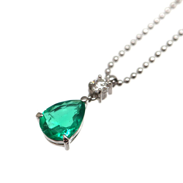 楽天市場】Pt850 トップPt900 エメラルド0.91ct ダイヤモンド0.15ct 